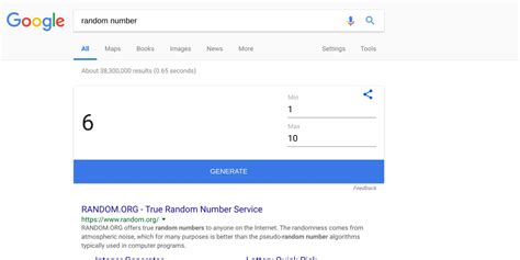 google random number.